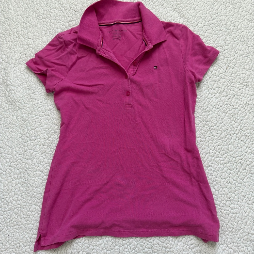 Tommy Hilfiger Fuchsia Short Sleeve Polo